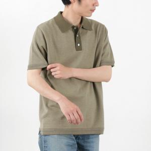 FUJITO（フジト） ニットポロ Easy / メンズ トップス ポロシャツ 半袖 ボーダー 綿 ...