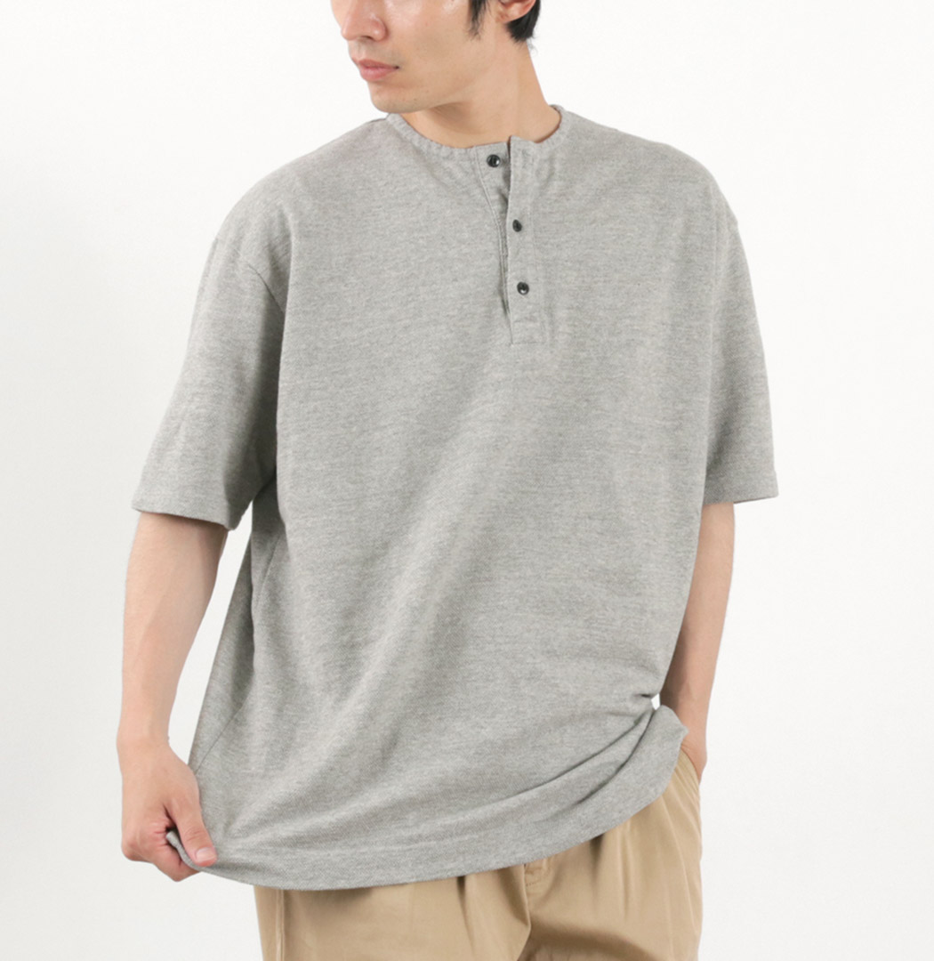 KEPANI（ケパニ） カノコ ヘンリーネックTシャツ / メンズ 半袖 日本製