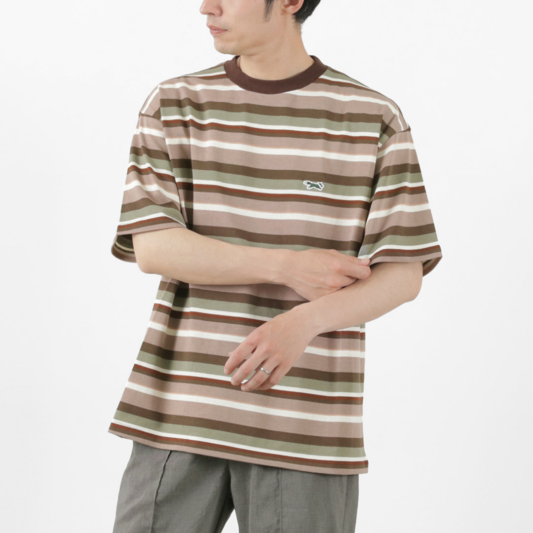 THE FOX（ザ フォックス） フォックス マルチボーダー Tシャツ / トップス 半袖 ボーダー コットン 綿 | The Fox Collection | 01