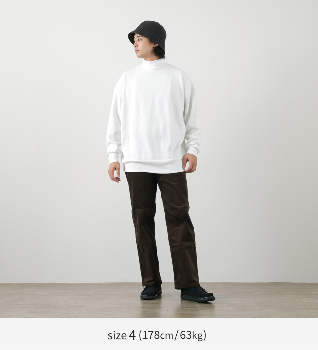 gicipi（ジチピ） シーンミャ モックネック リブ付きロングスリーブ