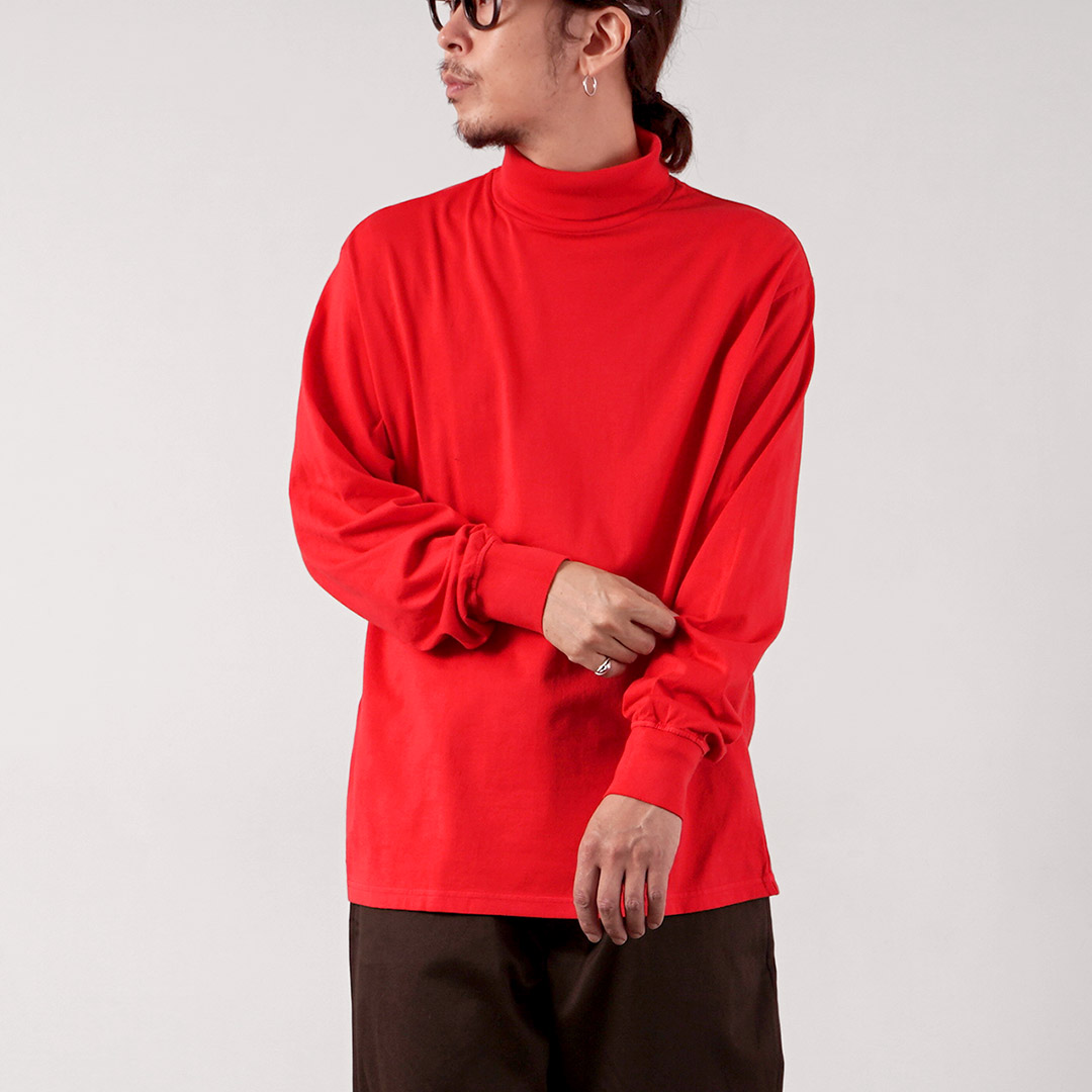 YONETOMI NEW BASIC（ヨネトミニューベーシック） ガーメントダイ Tシャツ タートルネック 日本製 / 長袖 メンズ 米冨 | Yonetomi NEW BASIC | 02
