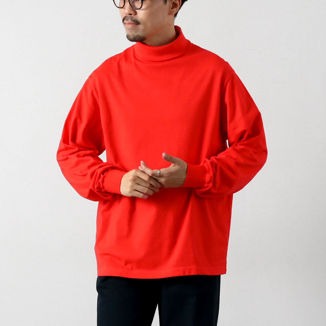 YONETOMI NEW BASIC（ヨネトミニューベーシック） ガーメントダイ Tシャツ タートルネック 日本製 / 長袖 メンズ 米冨 | Yonetomi NEW BASIC | 03