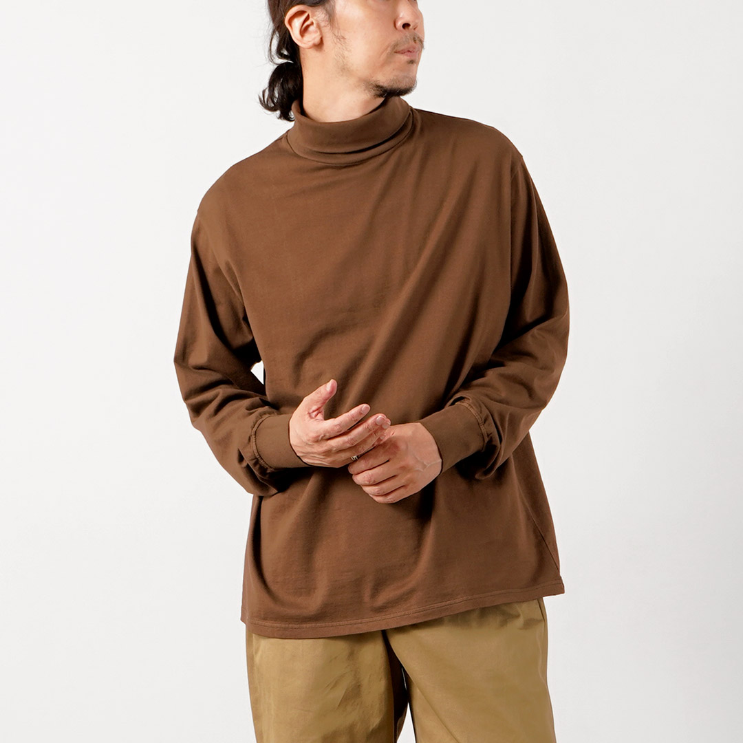 YONETOMI NEW BASIC（ヨネトミニューベーシック） ガーメントダイ Tシャツ タートルネック 日本製 / 長袖 メンズ 米冨 | Yonetomi NEW BASIC | 05