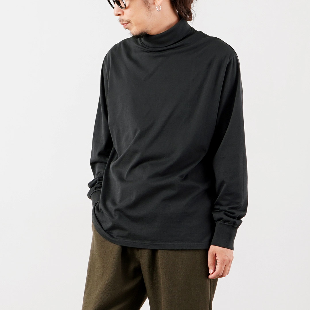 YONETOMI NEW BASIC（ヨネトミニューベーシック） ガーメントダイ Tシャツ タートルネック 日本製 / 長袖 メンズ 米冨 | Yonetomi NEW BASIC | 06