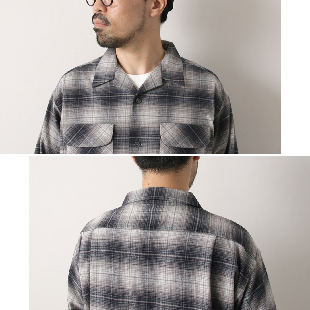 PENDLETON（ペンドルトン） オープンカラー シャツ / メンズ 長袖 綿 コットン 柄 チェック ネルシャツ Open Collar Shirt  : 18462 : ROCOCO Yahoo!店 - 通販 - Yahoo!ショッピング