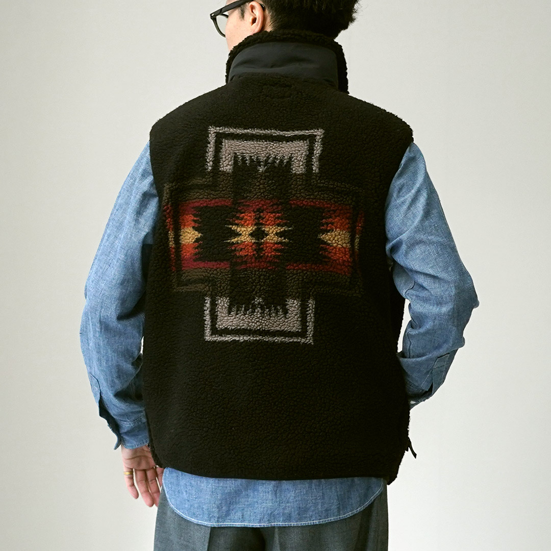 PENDLETON（ペンドルトン） ボア スタンドベスト 2025年モデル / メンズ スタンドネック ハイネック | PENDLETON | 03