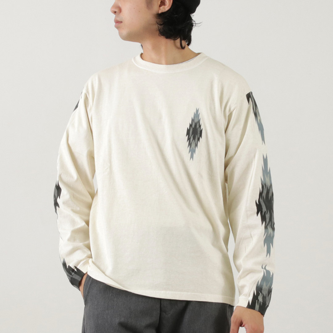 GOOD ON（グッドオン） チマヨ ロングスリーブ クルーTシャツ / メンズ トップス 長袖 ピグメントダイ | GOOD ON | 01