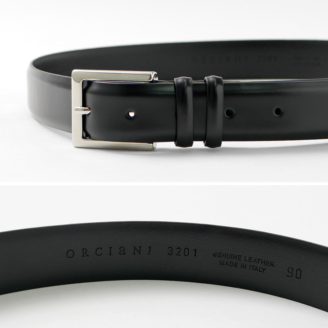 ORCIANI 蛇バックル レザーベルト ORCIANI 蛇バックル レザーベルト