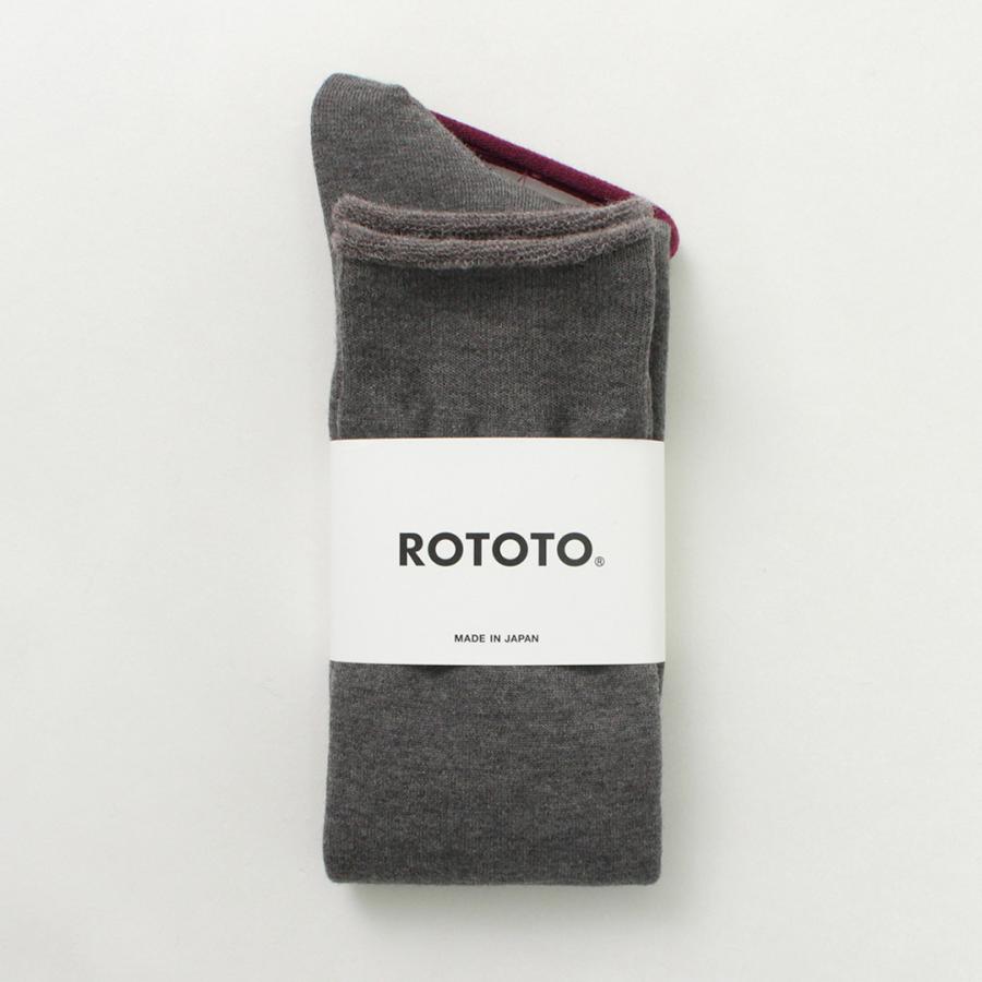 ROTOTO（ロトト） シティー ハイソックス / メンズ レディース 靴下 ウール 無地 日本製｜rococo｜02