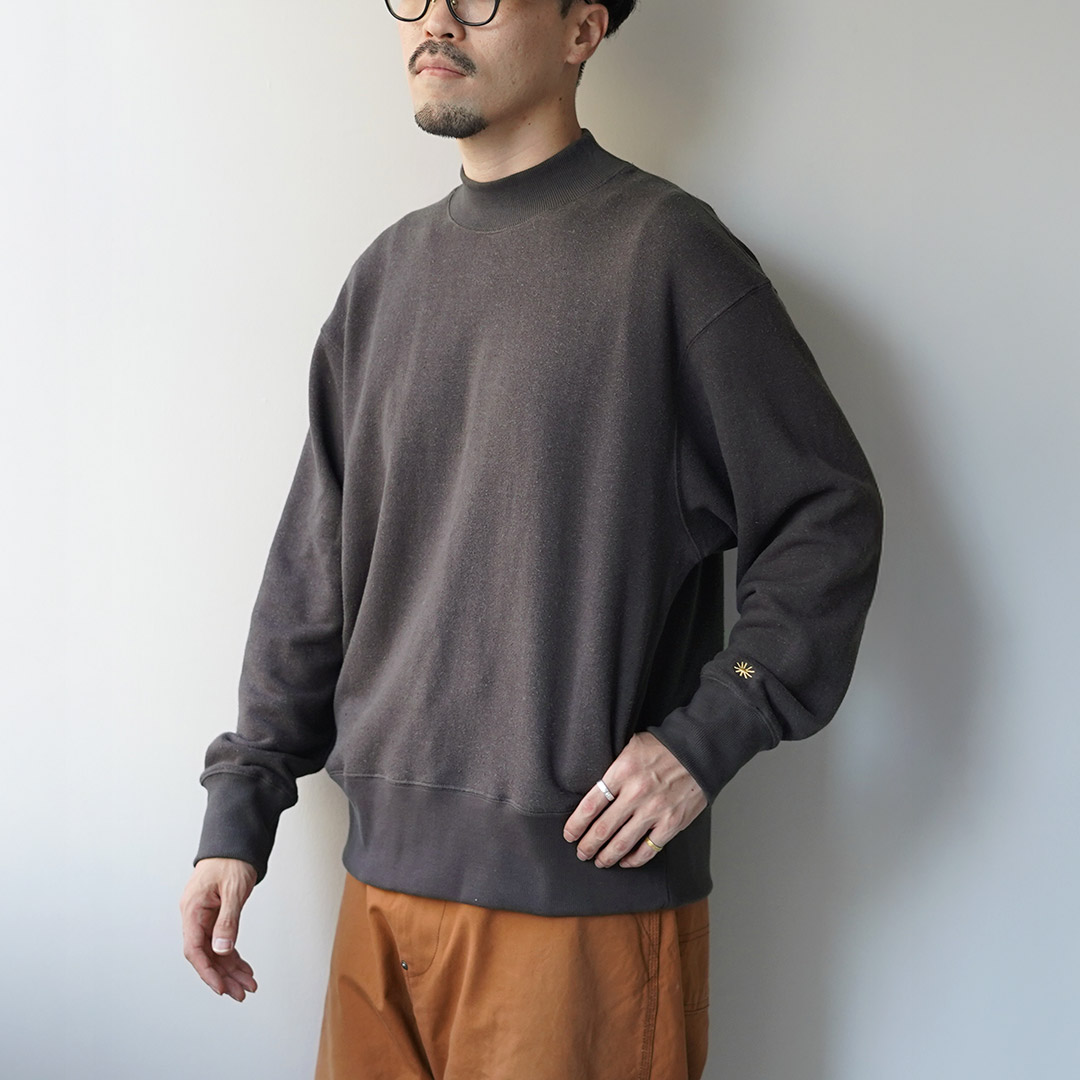 GOHEMP（ゴーヘンプ） 別注 モックネック スウェット / メンズ トレーナー トップス 長袖 ハイネック 裏起毛 ヘンプコットン | GOHEMP | 03