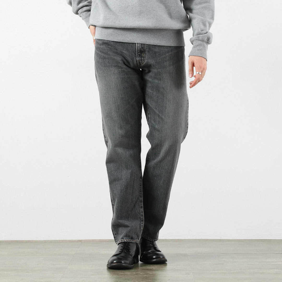 FOB FACTORY（FOBファクトリー） F160 セルヴィッチ 66デニム 5ポケット / メンズ パンツ ジーンズ テーパード ユーズド加工 | FOB FACTORY | 02