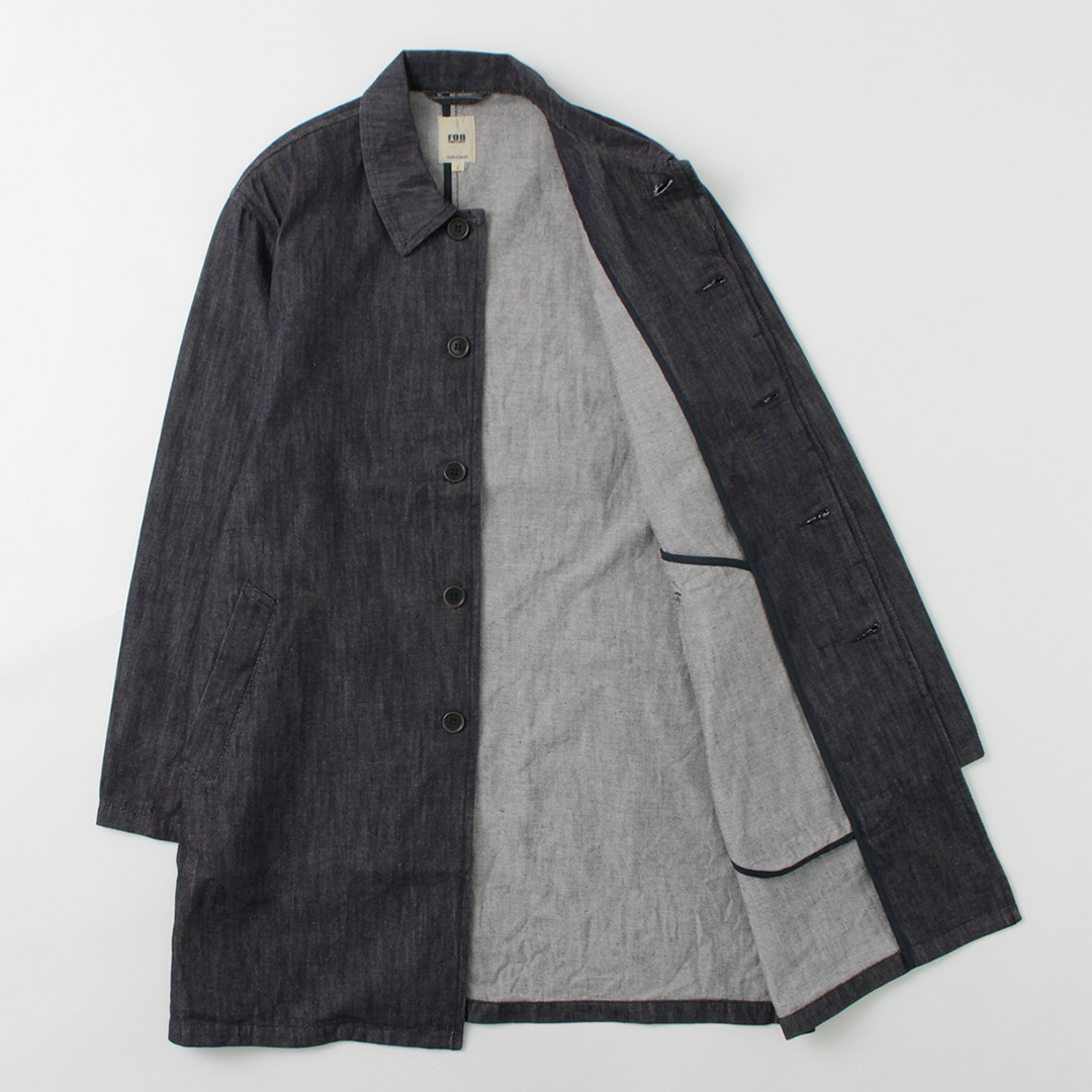 や*）様 FOB ファクトリー デニム素材 モッズコート Mサイズ F2420 エフオービーファクトリー（FOB)の、デニムモッズコートを徹底検証して