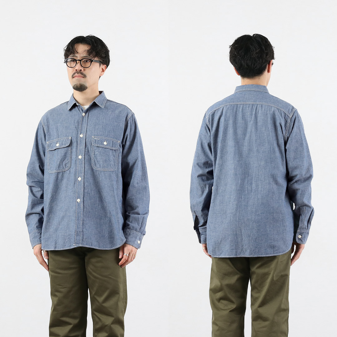 F.O.B FACTORY シャンブレー　ワークシャツ 3 未使用 FOB FACTORY（エフオービーファクトリー） FOB FACTORY（FOB