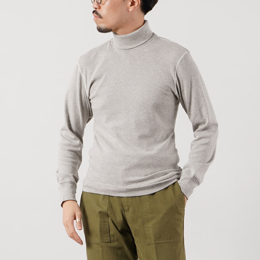 FILMELANGE（フィルメランジェ） ロイ オーガニックコットンフライス タートルネックTシャツ 長袖 日本製 / メンズ | FilMelange | 02