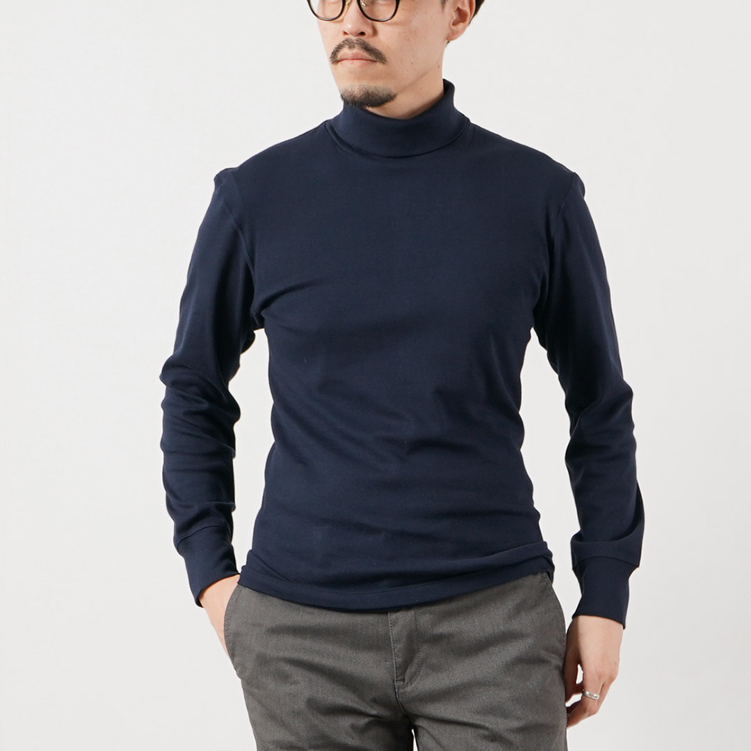 FILMELANGE（フィルメランジェ） ロイ オーガニックコットンフライス タートルネックTシャツ 長袖 日本製 / メンズ | FilMelange | 04