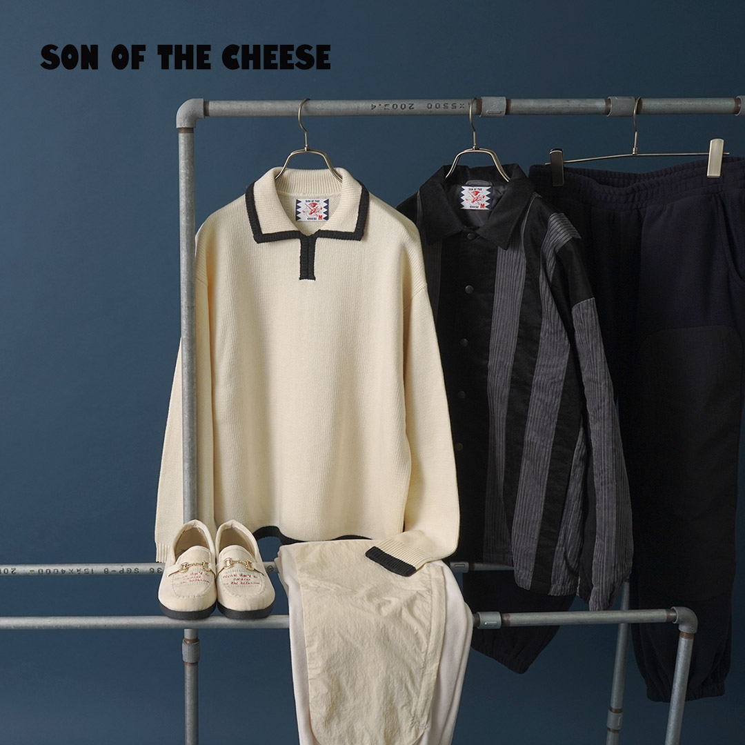 SON OF THE CHEESE（サノバチーズ） ライン ポロニット / トップス