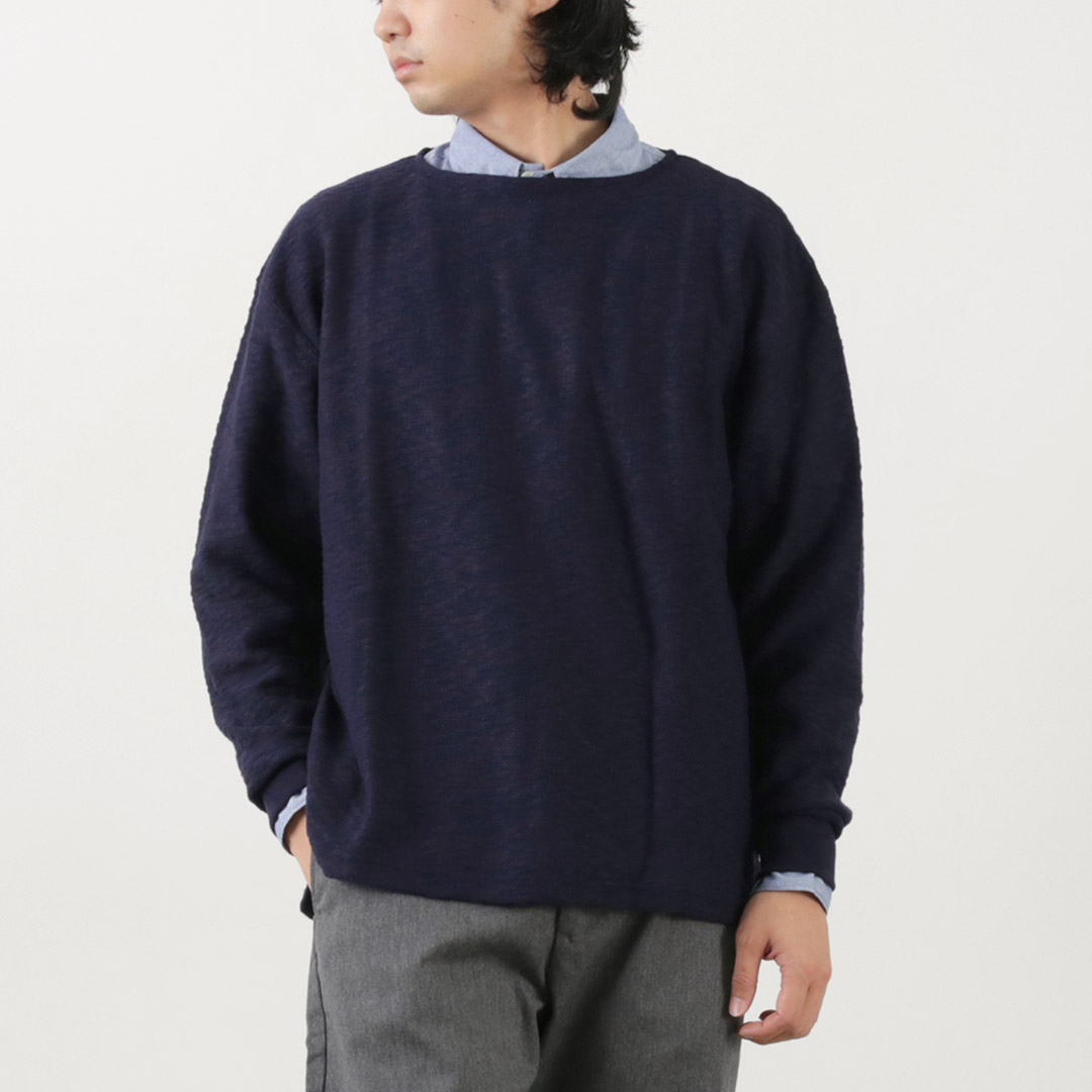 TIEASY（ティージー） 別注 オリジナル リバース ボートネック / Tシャツ 長袖 カットソー ロンT バスクT | TIEASY | 04