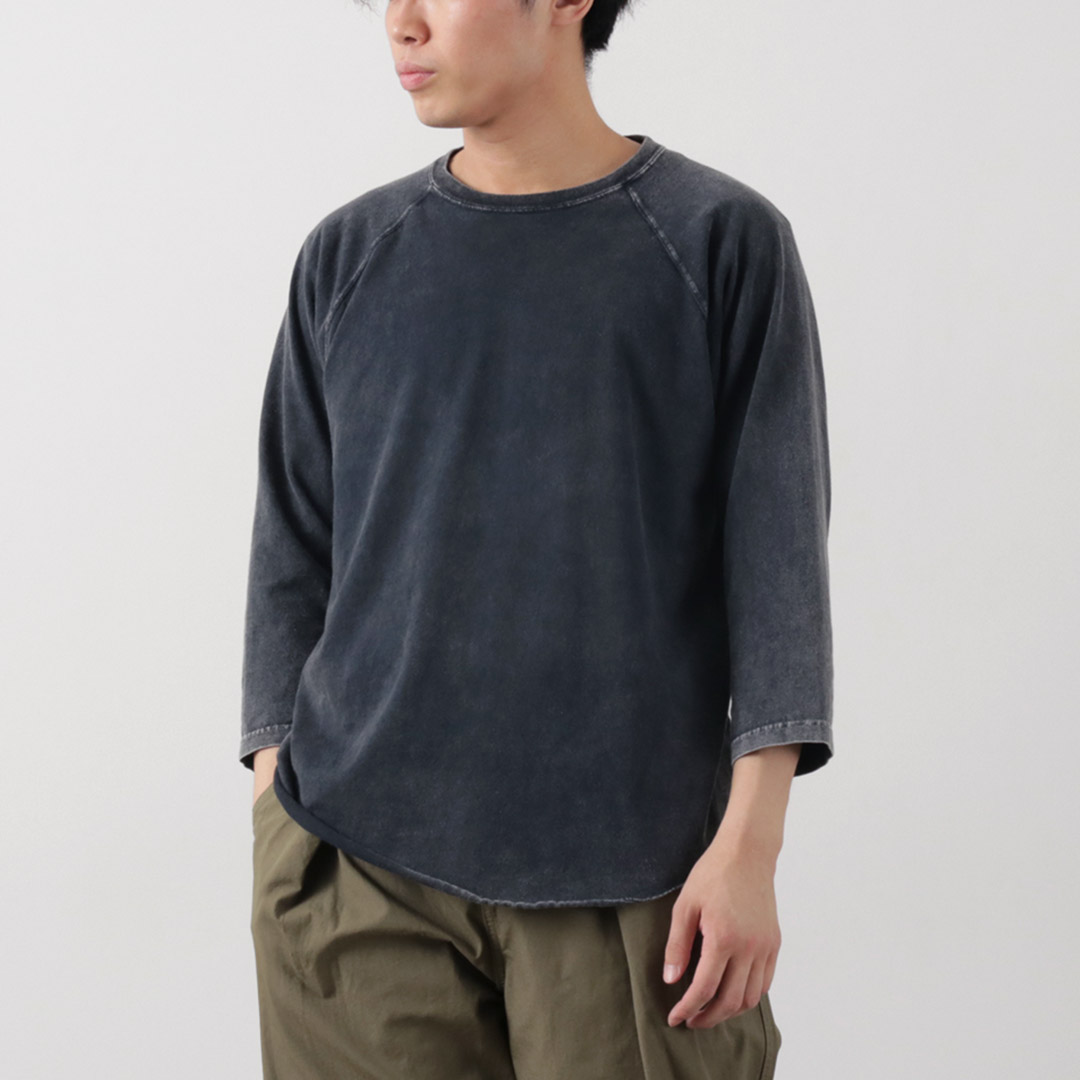 GOOD ON（グッドオン） ヴィンテージダイ ベースボールTシャツ / メンズ トップス 7分袖 ラグランスリーブ | GOOD ON | 03