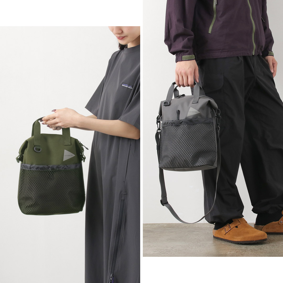 and wander AND WANDER（アンドワンダー） PE/CO 2Way バッグ