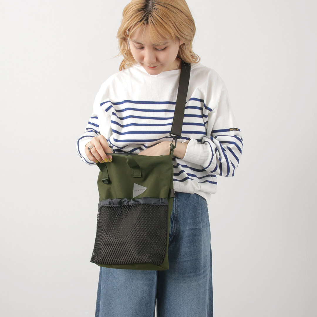 and wander AND WANDER（アンドワンダー） PE/CO 2Way バッグ