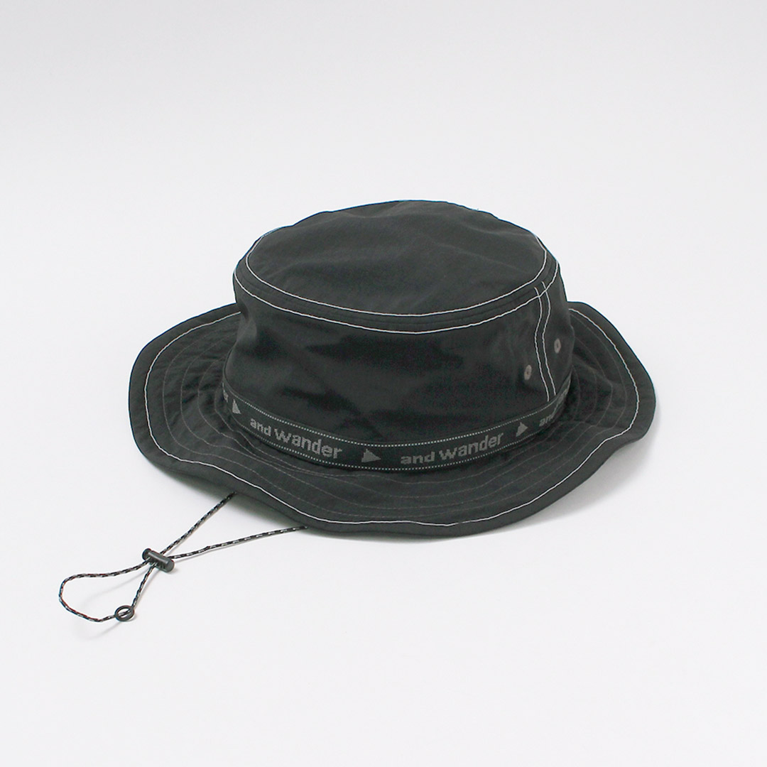 AND WANDER（アンドワンダー） ジャガードテープ ハット / メンズ レディース 帽子 アウトドア キャンプ 日除け | and wander | 01