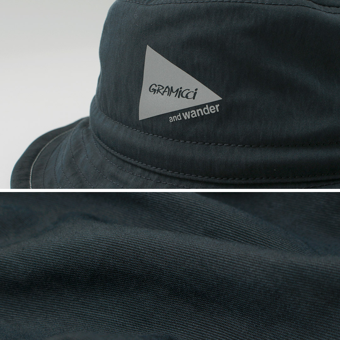 and wander（アンドワンダー） グラミチ ナイロンコットン ハット