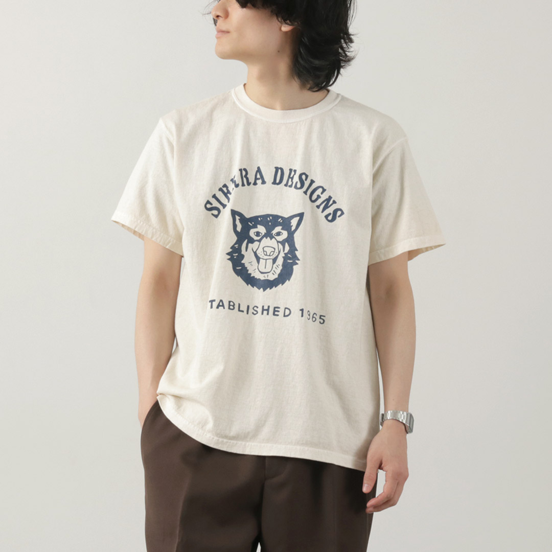 SIERRA DESIGNS（シェラデザイン） ドッグ Tシャツ / メンズ トップス 半袖 コラボ 日本製｜rococo｜02