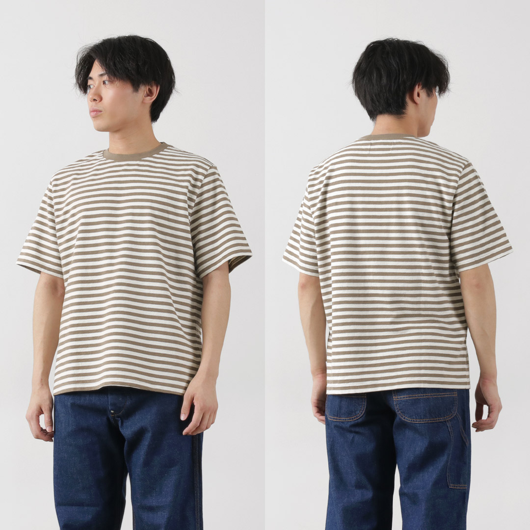 WAX LONDON（ワックスロンドン） ディーン ショートスリーブ ボーダーT