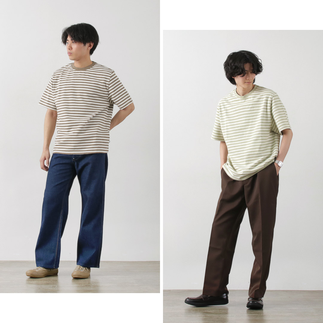 WAX LONDON（ワックスロンドン） ディーン ショートスリーブ ボーダーT