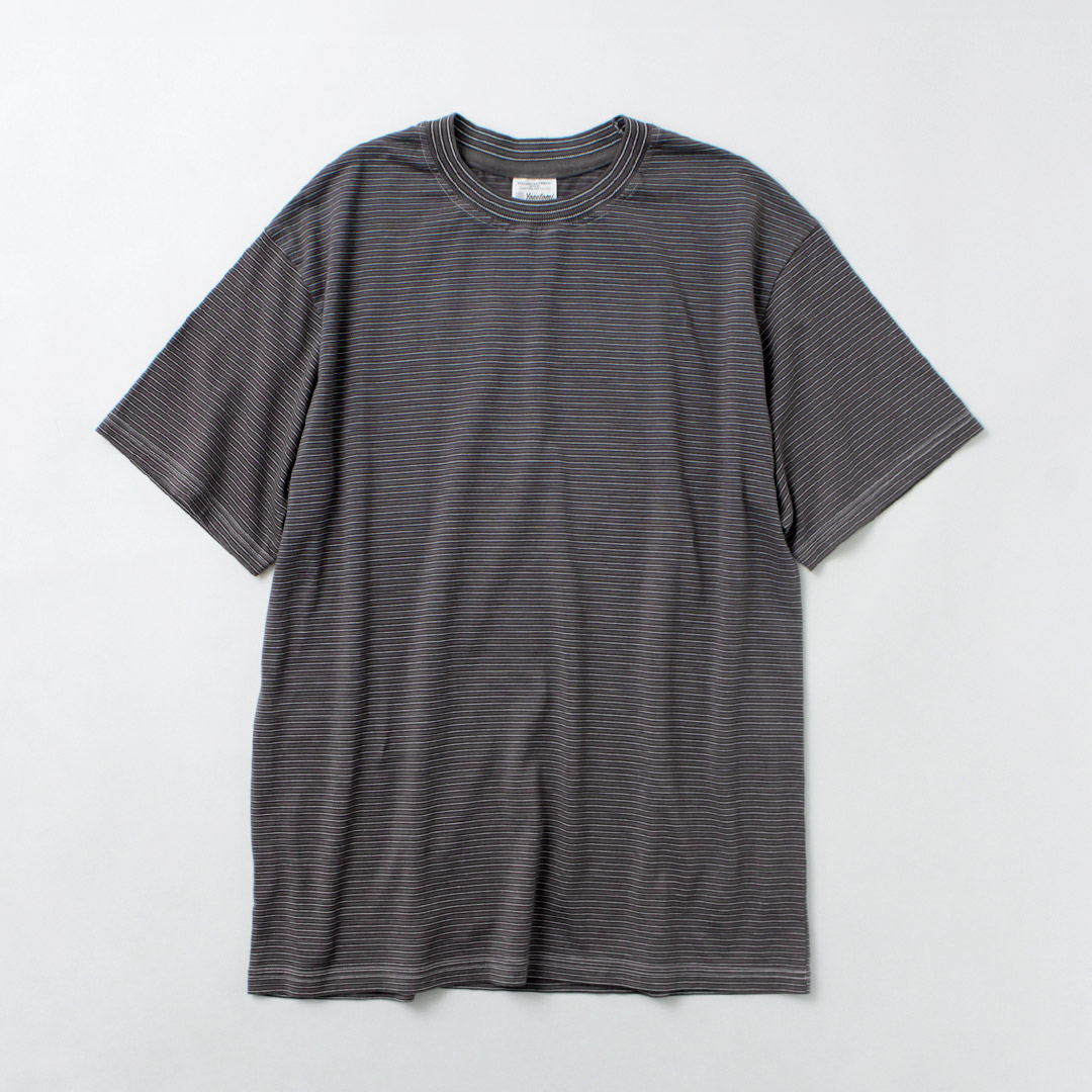 YONETOMI NEW BASIC（ヨネトミニューベーシック） ガーメントダイ ボーダーTシャツ / メンズ レディース ユニセックス トップス | Yonetomi NEW BASIC | 02