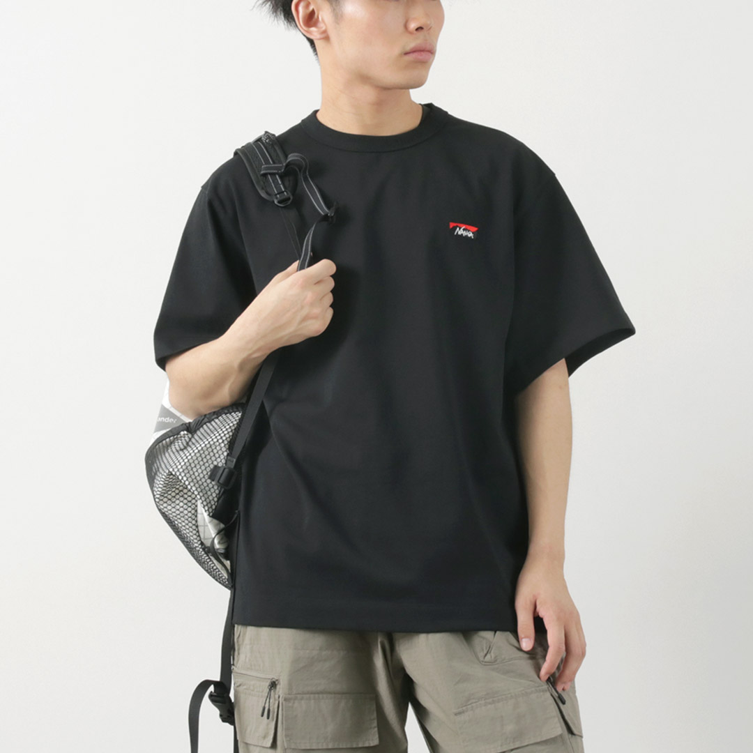 NANGA（ナンガ） エコハイブリッド ボックスロゴ エンブロイダリー Tシャツ / メンズ トップス 半袖 ロゴ | NANGA | 03