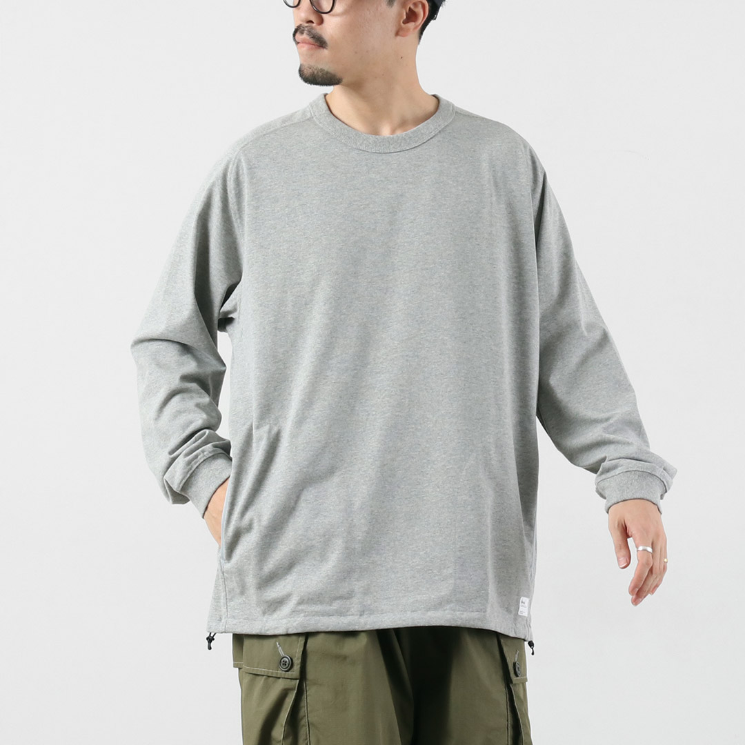 NANGA（ナンガ） エコハイブリッド オーバーサイズ ロングスリーブTシャツ / メンズ 長袖 ロンT ポケット ドローコード | NANGA | 02