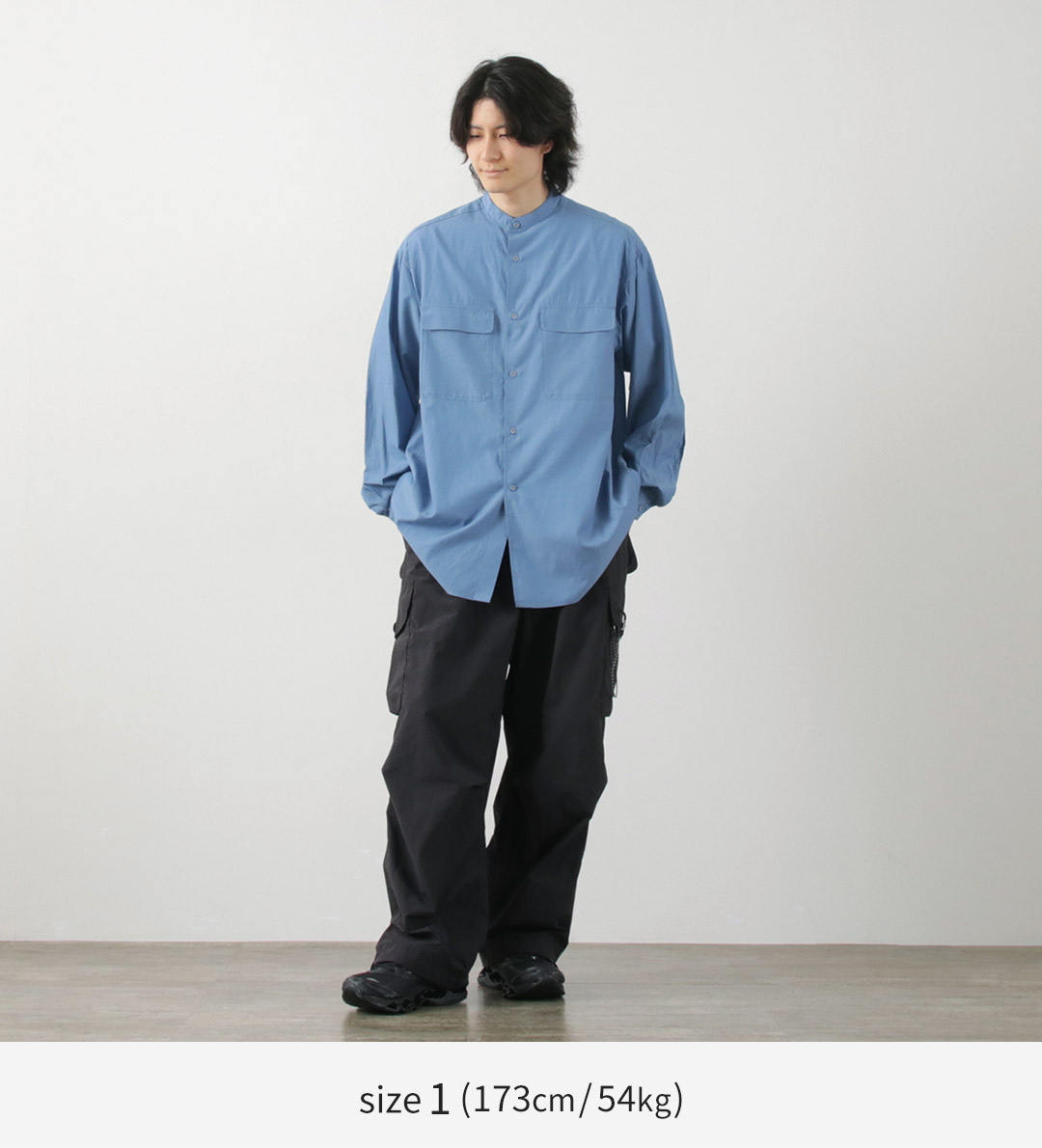 WHITE MOUNTAINEERING（ホワイトマウンテニアリング） バンドカラーシャツ / メンズ 長袖 日本製 BAND COLLAR SHIRT  Repose Wear : 19351 : ROCOCO Yahoo!店 - 通販 - Yahoo!ショッピング