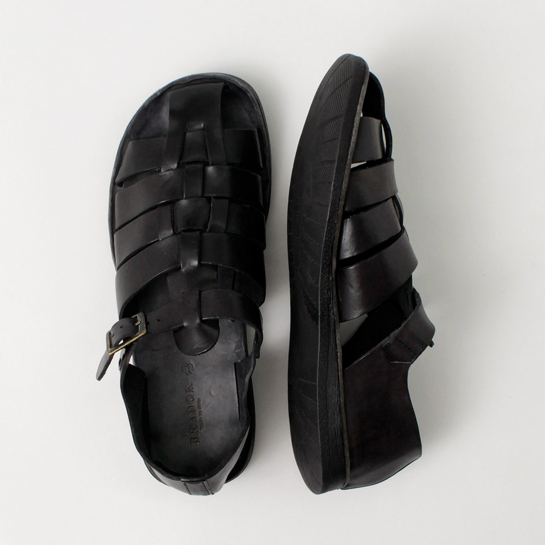 BRADOR（ブラドール） メンズ グルカサンダル / レザーサンダル