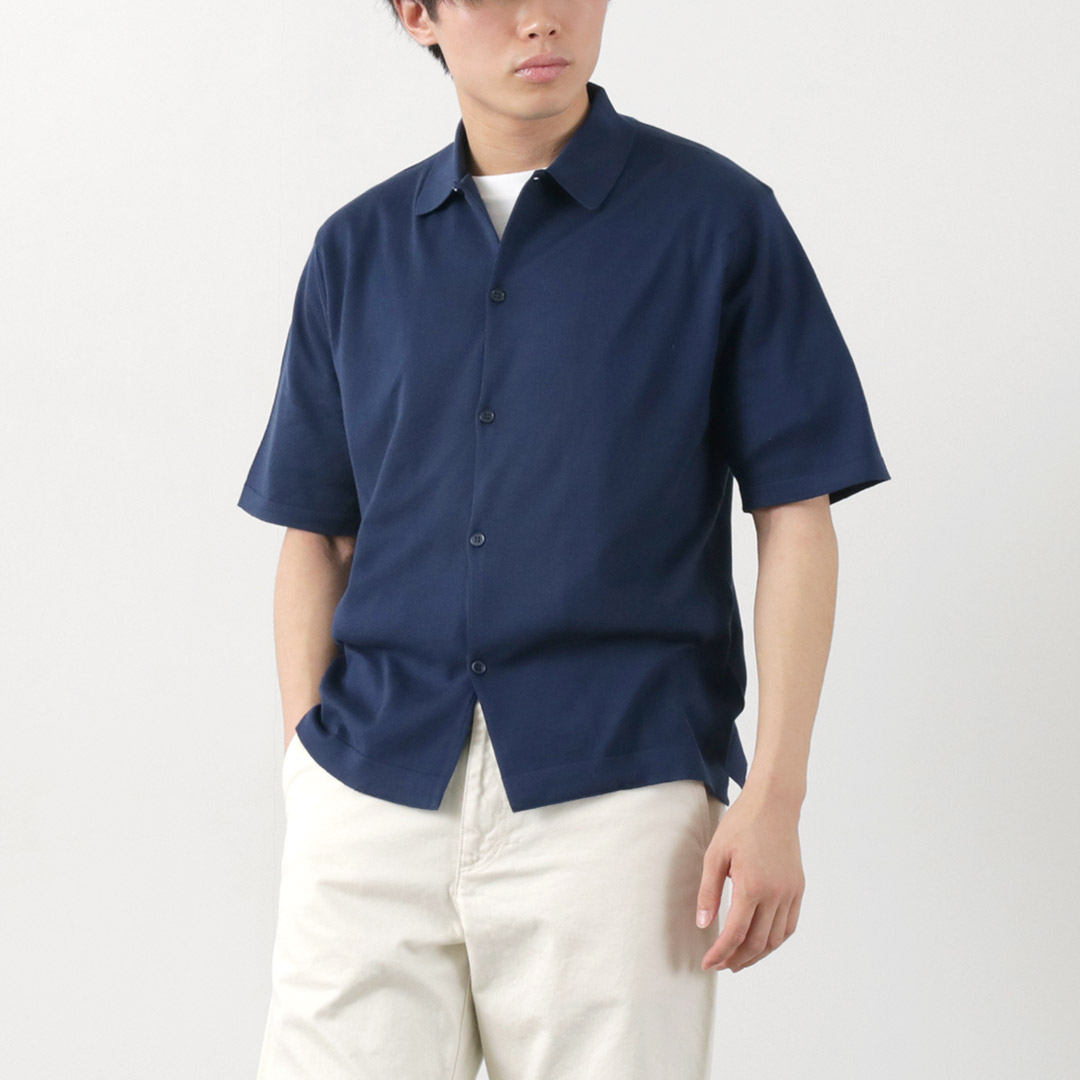 JOHN SMEDLEY（ジョンスメドレー） シーアイランドコットン 30ゲージ ニットシャツ / メンズ トップス | JOHN SMEDLEY | 02