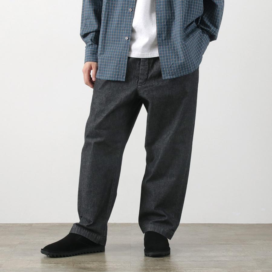 FUJITO（フジト） 2タック トラウザー ライトオンスデニム / メンズ 綿 コットン 日本製 2 Tuck Trousers｜rococo｜02