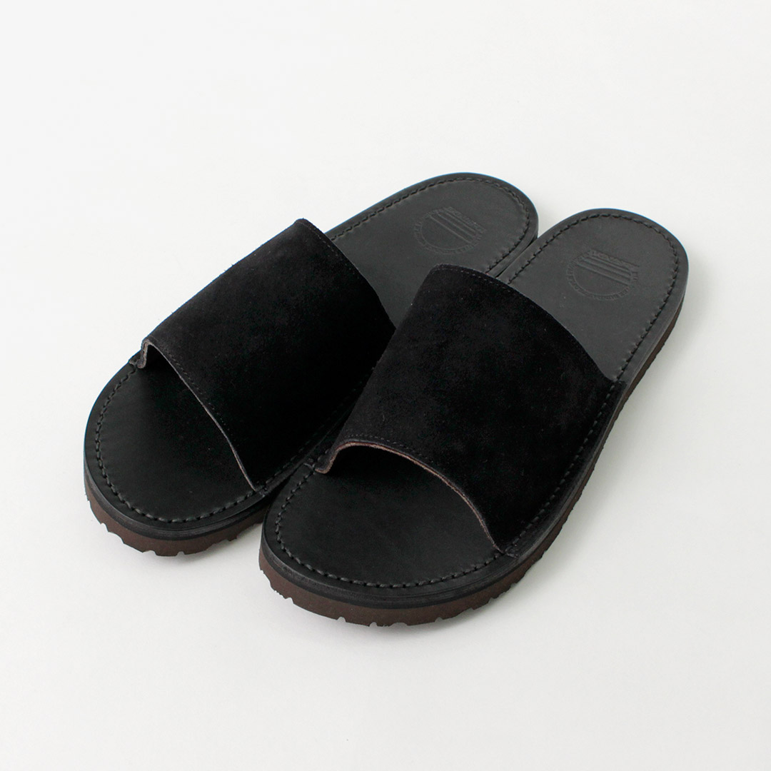 BLUE OVER（ブルーオーバー） フォスコ2 ブラックソール / メンズ レザーサンダル スライド ヘップ ぺたんこ 本革 | blueover | 02