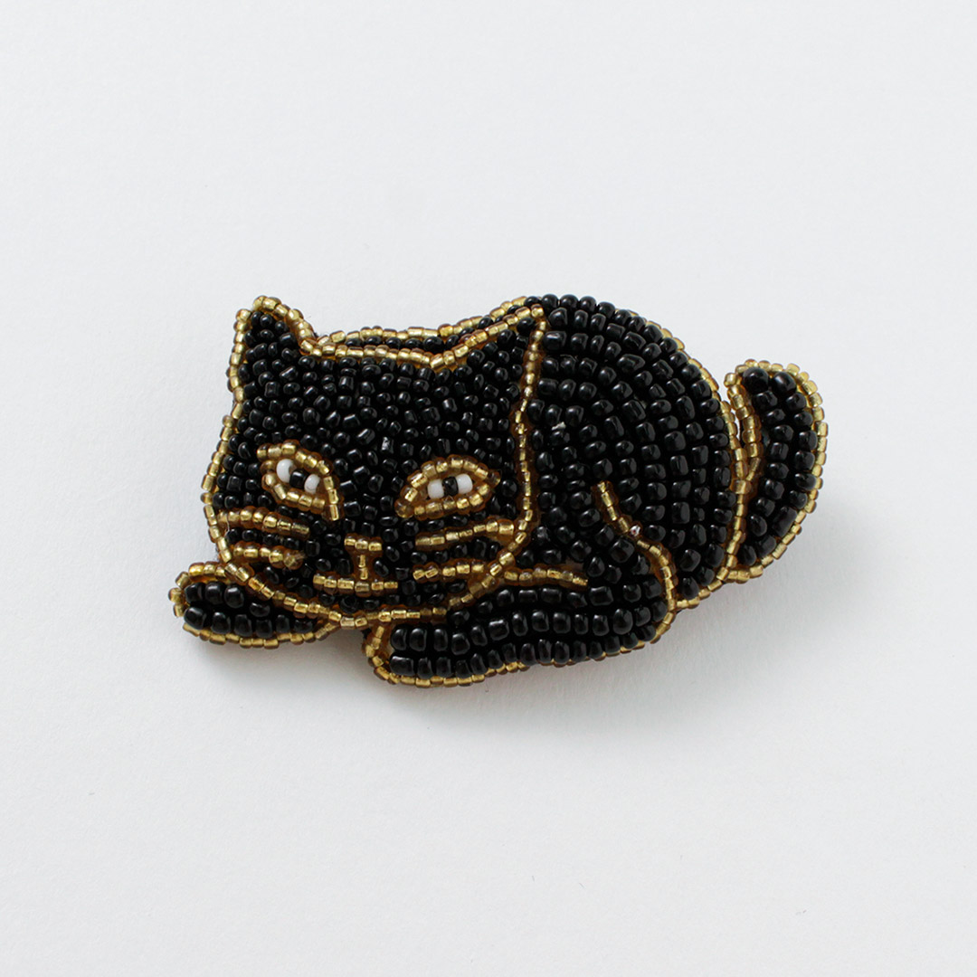 BEADED ACCESSORIES（ビーズアクセサリー） ビーズ ピンバッジ M / ハンドメイド 動物 ねこ 鳥 ネイティブ MEDIUM PIN | ブランド登録なし | 01