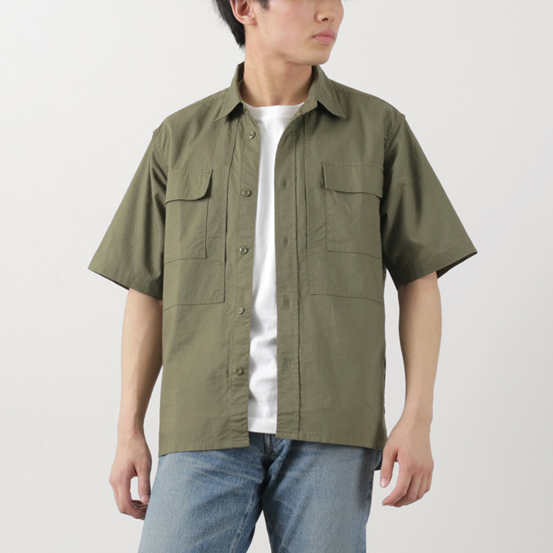FOB FACTORY（FOBファクトリー） F3499 半袖フィールドシャツ / メンズ ミリタリーシャツ 日本製｜rococo｜03