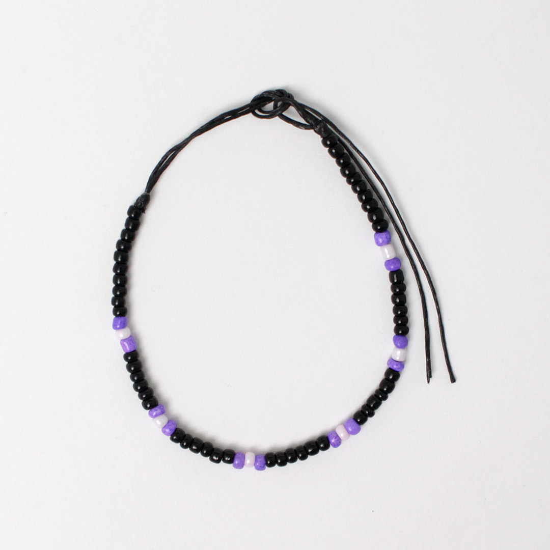 phaduA （パ・ドゥア） マルチカラーグラスビーズ ブレスレット / メンズ レディース ユニセックス ミサンガ ワックスコード | ROCOCO | 02