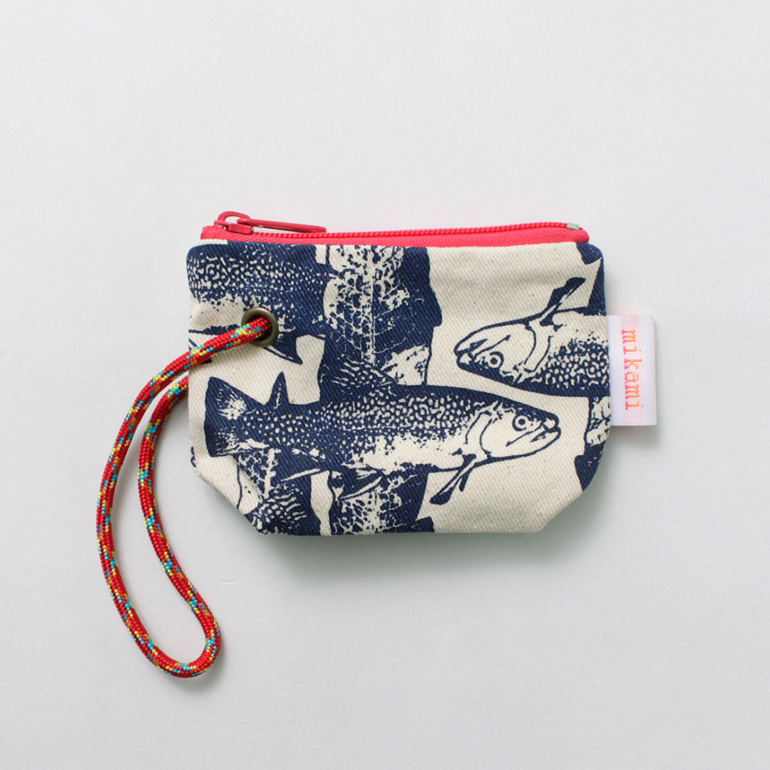 MIKAMI（ミカミ） コットンツイル キャンピングポーチ5 / 小物入れ ユニセックス 綿100％ 総柄 アニマル ファスナー |  | 07