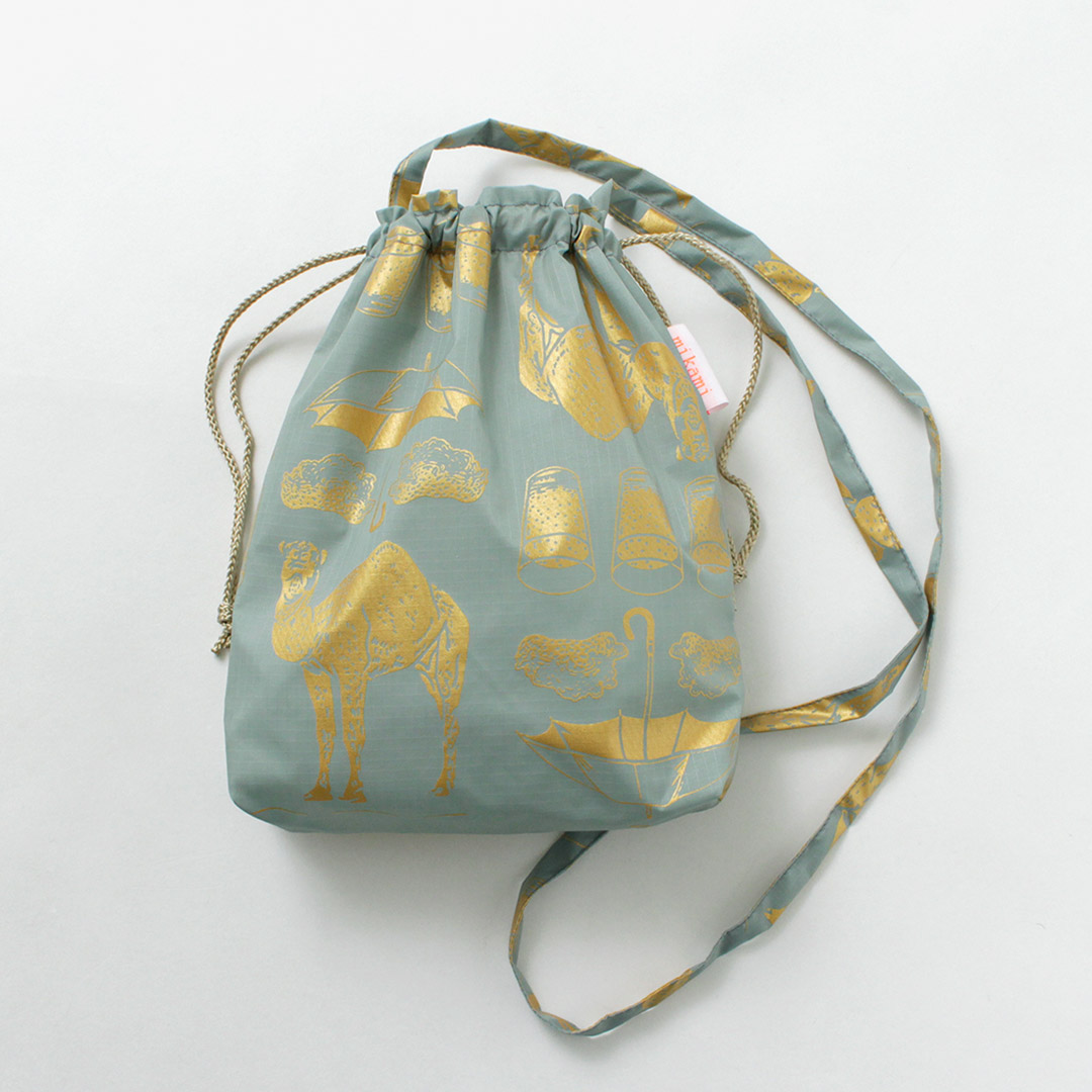 MIKAMI（ミカミ） プリントナイロン ドローストリングバッグ / ショルダーバッグ アニマル スウィーツ ナイロン 2WAY | ブランド登録なし | 04