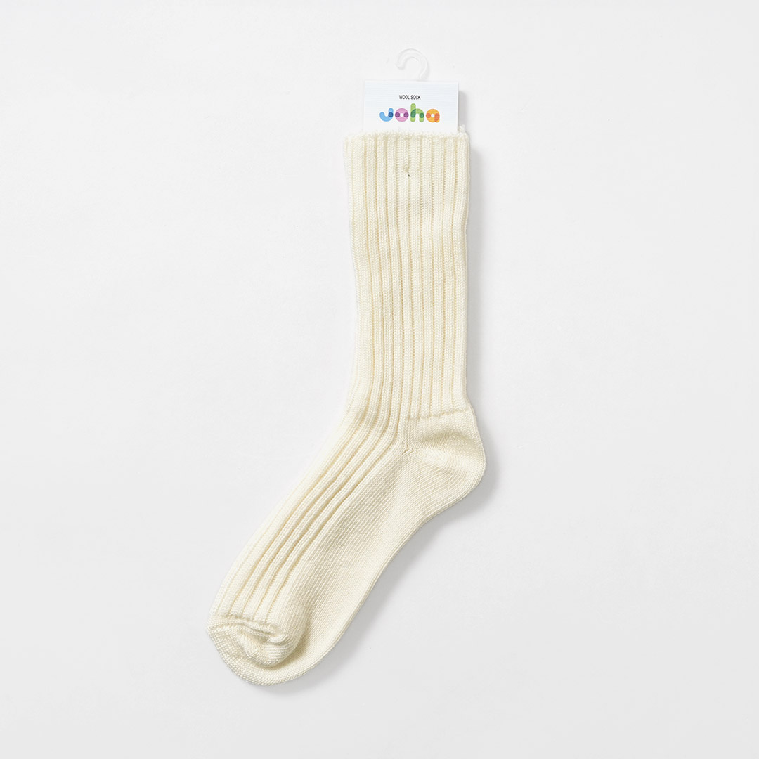 JOHA（ヨハ） ウールソックス / メンズ レディース 靴下 ハイソックス メリノウール 無地 Wool Socks | joha | 01