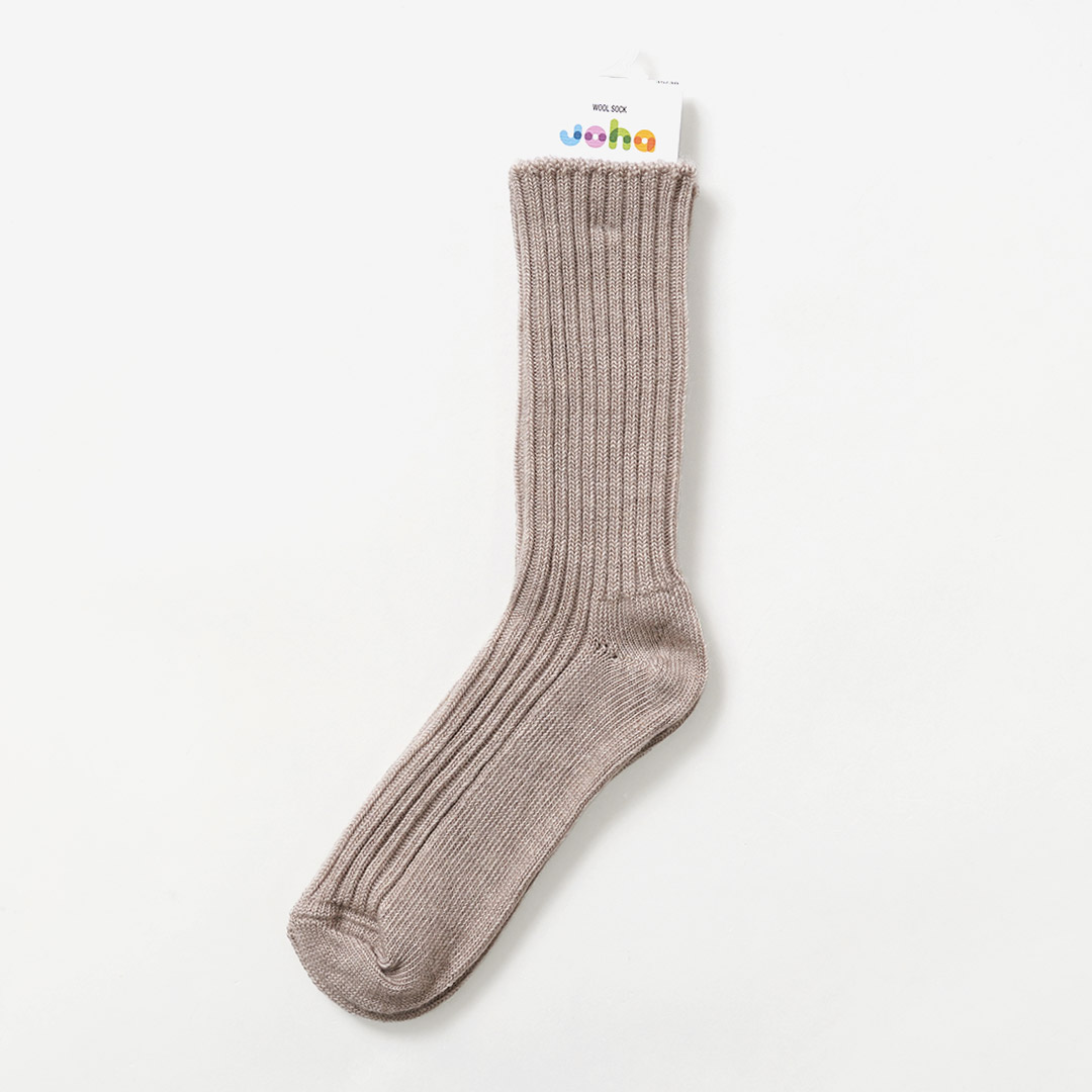JOHA（ヨハ） ウールソックス / メンズ レディース 靴下 ハイソックス メリノウール 無地 Wool Socks | joha | 02