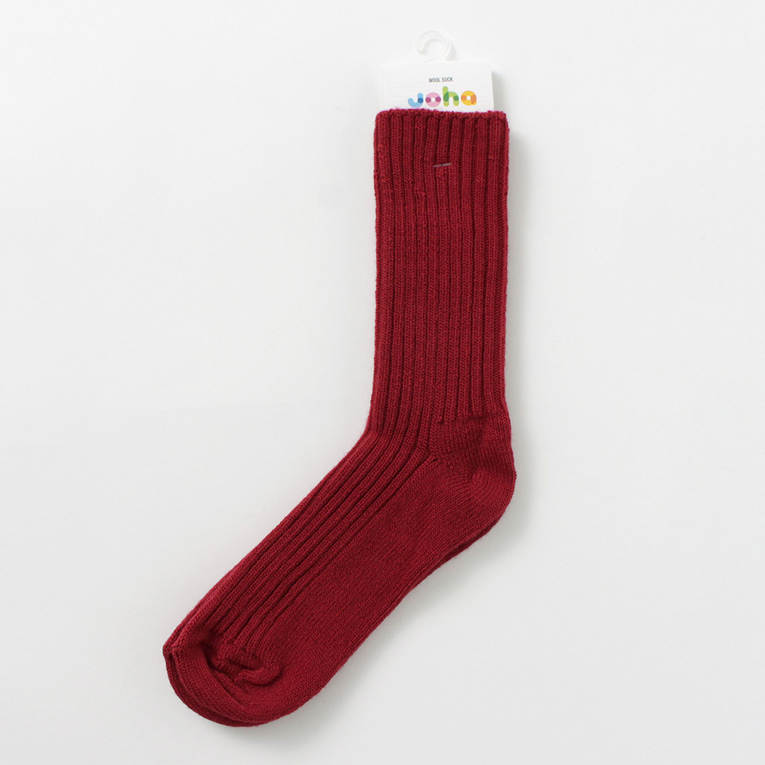 JOHA（ヨハ） ウールソックス / メンズ レディース 靴下 ハイソックス メリノウール 無地 Wool Socks | joha | 04