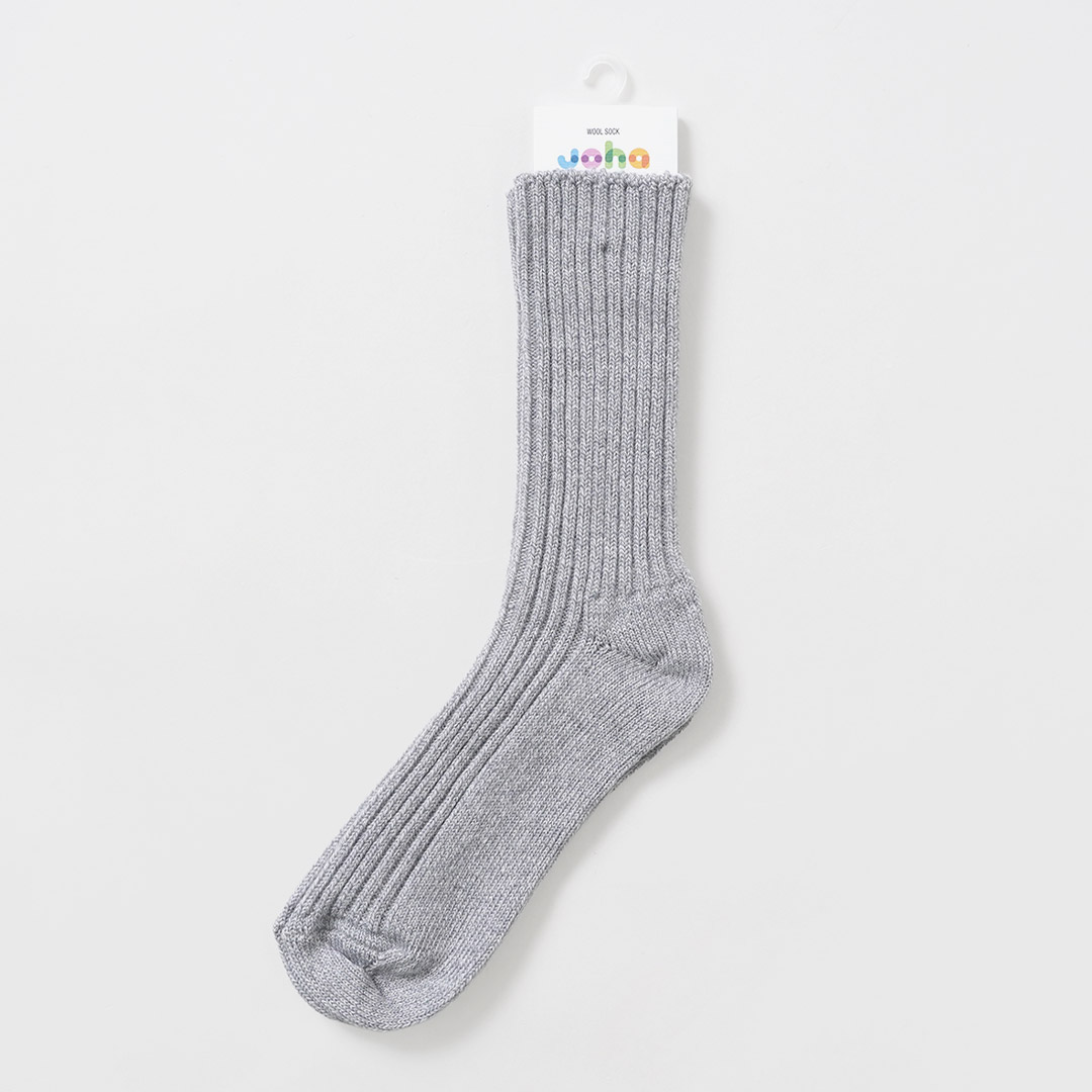 JOHA（ヨハ） ウールソックス / メンズ レディース 靴下 ハイソックス メリノウール 無地 Wool Socks | joha | 07
