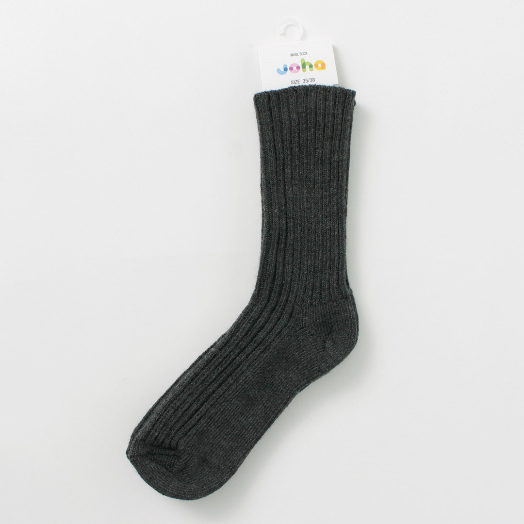 JOHA（ヨハ） ウールソックス / メンズ レディース 靴下 ハイソックス メリノウール 無地 Wool Socks | joha | 08