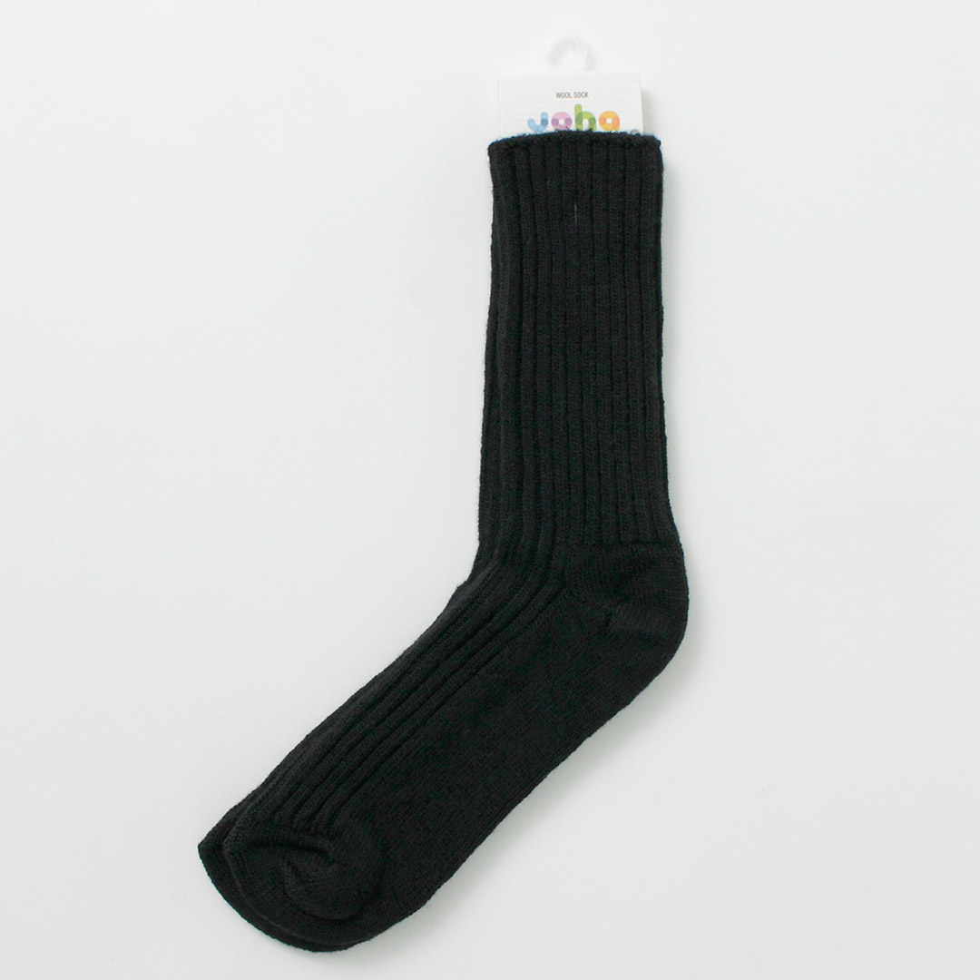 JOHA（ヨハ） ウールソックス / メンズ レディース 靴下 ハイソックス メリノウール 無地 Wool Socks | joha | 09
