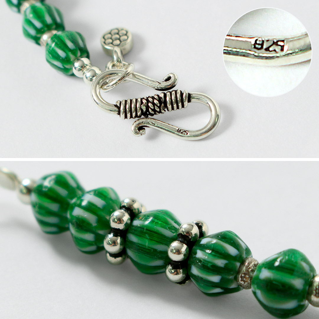 ROCOCO（ロココ） phaduA（パ・ドゥア） シェブロン グラス ビーズ