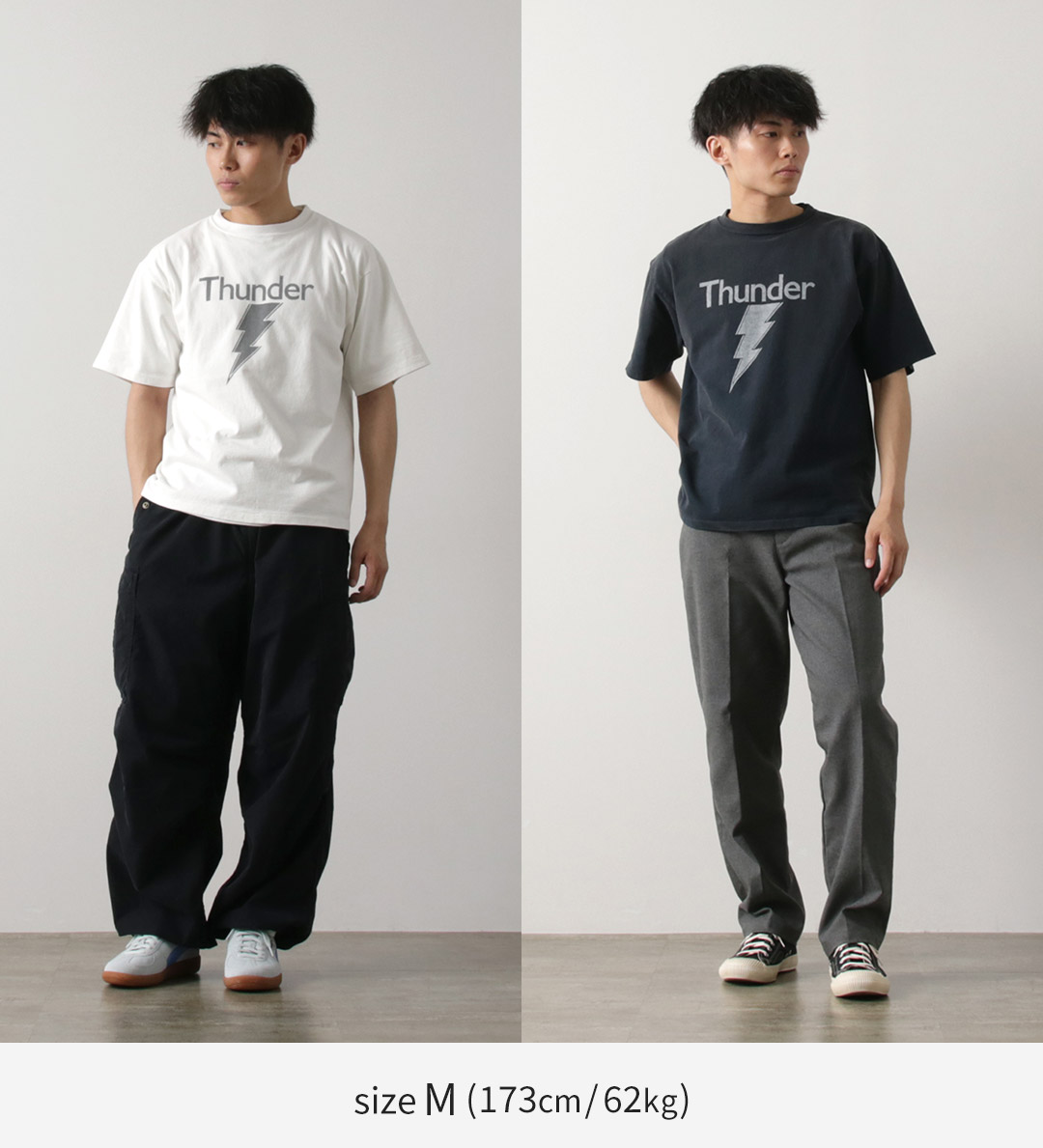 REMI RELIEF（レミ レリーフ） NEW加工丸胴天竺T(Thunder) / Tシャツ